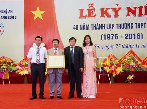 Trường THPT Anh Sơn 3 kỷ niệm 40 năm thành lập