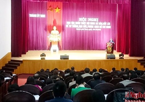 Thành phố Vinh quán triệt Chỉ thị số 05 cho cán bộ chủ chốt