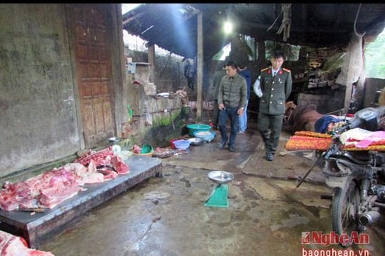 Phát hiện cơ sở giết mổ động vật không đảm bảo an toàn vệ sinh