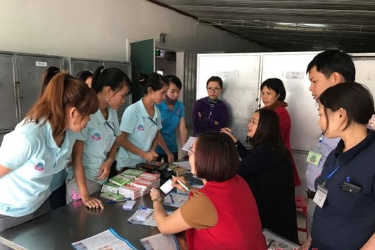 Yên Thành: 150 nữ công nhân được khám bệnh miễn phí