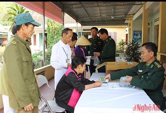 Khám và cấp phát thuốc cho hơn 130 bệnh nhân nghèo ở TX. Hoàng Mai