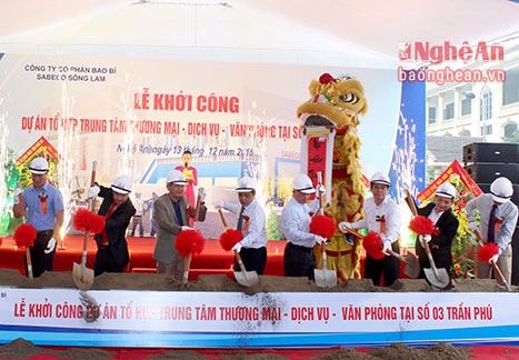 Khởi công xây dựng Trung tâm thương mại mới ở TP Vinh