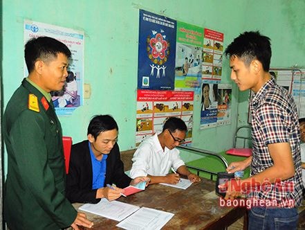 Thanh Chương: Gần 500 thanh niên tham gia khám tuyển nghĩa vụ quân sự