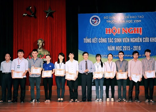 ĐH Vinh: 3 đề tài đạt giải thưởng 'Sinh viên nghiên cứu khoa học' toàn quốc