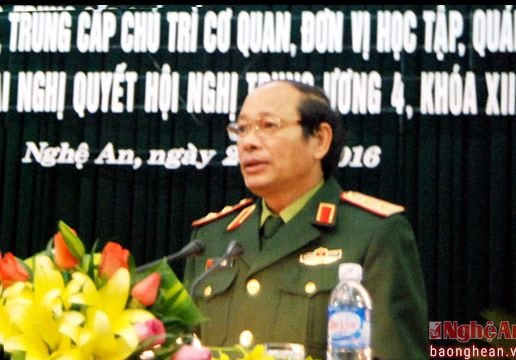 Đảng ủy Quân khu 4 quán triệt Nghị quyết Trung ương 4 (khóa XII)