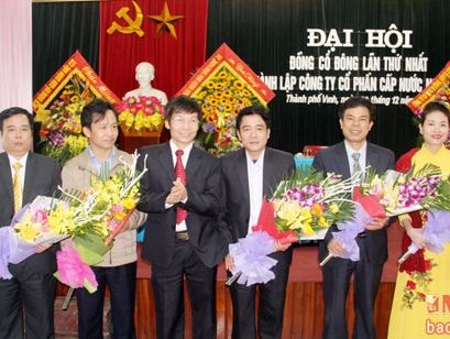 Đại hội đồng cổ đông thành lập Công ty CP cấp nước Nghệ An