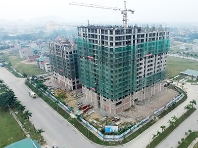 Bảo đảm tiến độ 'cất nóc' Tổ hợp chung cư Cửa Tiền Home cao 18 tầng