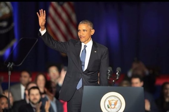 Những hình ảnh buổi lễ phát biểu chia tay của Tổng thống Obama