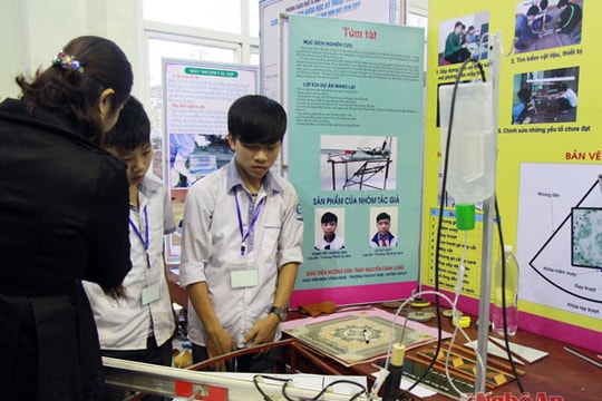 135 sản phẩm dự thi Sáng tạo khoa học kỹ thuật học sinh trung học