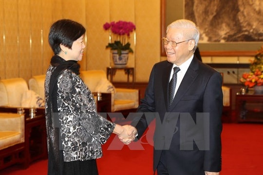 Tổng Bí thư tiếp lãnh đạo một số doanh nghiệp Trung Quốc