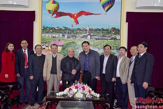 Ủy ban Đoàn kết Công giáo tỉnh chúc Tết Thường trực Tỉnh ủy