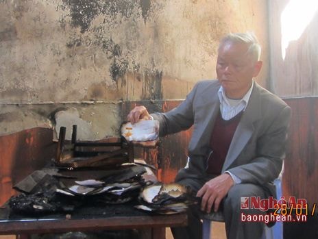 Cháy nhà của một thương binh giữa ngày mùng 1 Tết