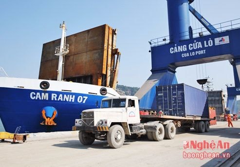 Tháng 1, lượng hàng thông qua cảng Cửa Lò đạt 200 ngàn tấn