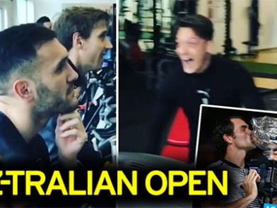 Mesut Ozil phát cuồng vì Federer vô địch Australia Mở rộng