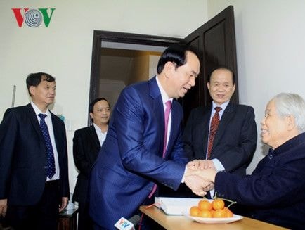 Chủ tịch nước chúc thọ nguyên Tổng Bí thư Đỗ Mười tròn 100 tuổi