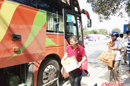 Giá vé xe khách ở Nghệ An đi các tỉnh tăng đến 38%