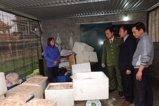 Thu giữ gần 1,5 tấn bì và nội tạng lợn không rõ nguồn gốc