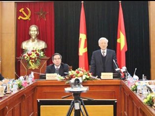 Tổng Bí thư Nguyễn Phú Trọng làm việc với Ban Kinh tế Trung ương