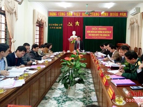 Đảng bộ Anh Sơn kiểm điểm theo Nghị quyết Trung ương 4 (khóa XII)