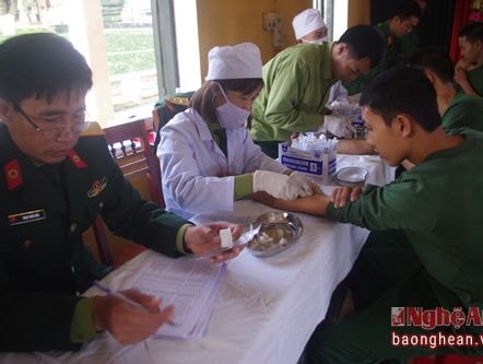 100% tân binh được phúc tra sức khỏe