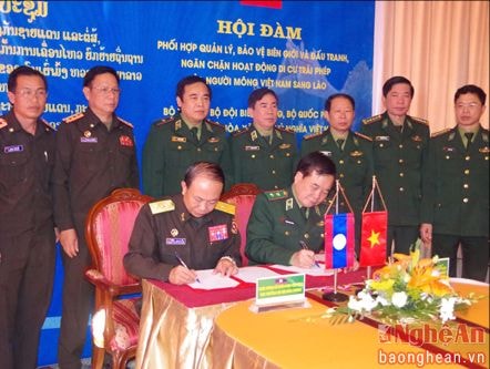 Phối hợp đấu tranh, ngăn chặn việc xuất, nhập cảnh trái phép của người Việt Nam di cư sang Lào
