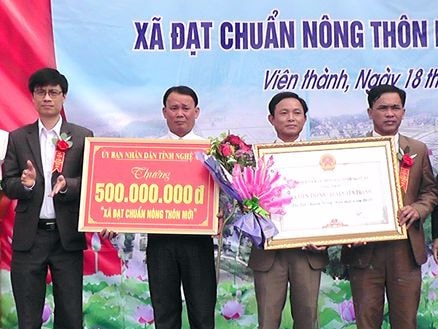Xã Viên Thành (Yên Thành) đạt chuẩn Nông thôn mới