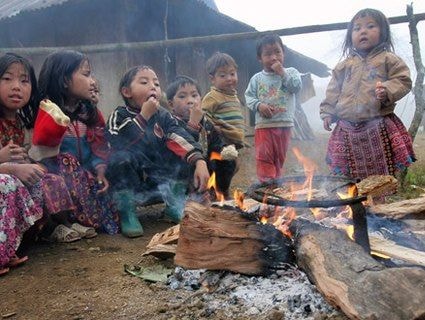 Không khí lạnh tăng cường, vùng núi cao dưới 10 độ C