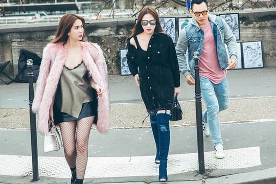 Ngọc Trinh gợi cảm trên đường phố Paris