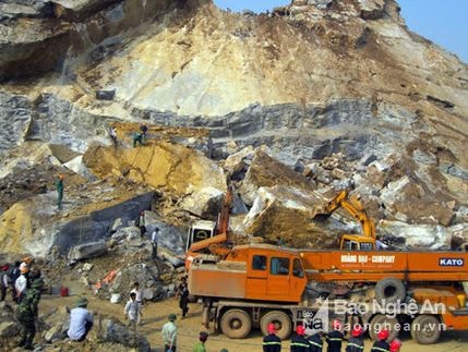 Những sự cố về mỏ từng xảy ra ở Nghệ An