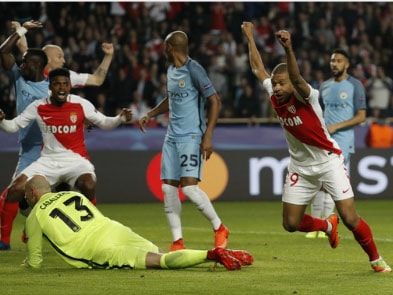 Man City thua đậm Monaco, bị loại khỏi Champions League