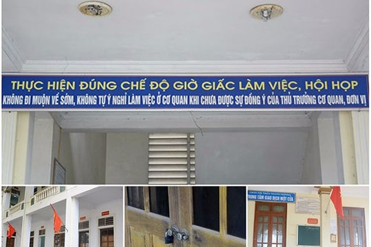 UBND Thị trấn Thanh Chương: Chưa hết giờ đã khóa phòng làm việc