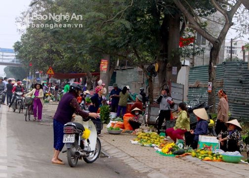 Chợ cóc 'mọc' khắp các phố Vinh