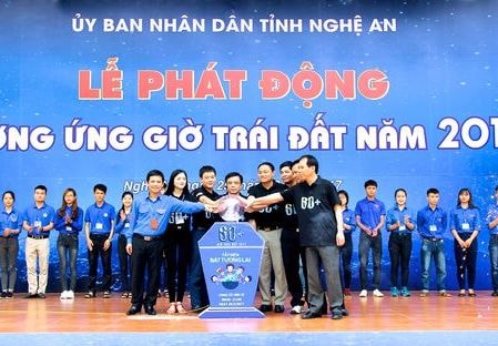 Nghệ An: 2.000 thanh niên hưởng ứng Giờ Trái đất 2017