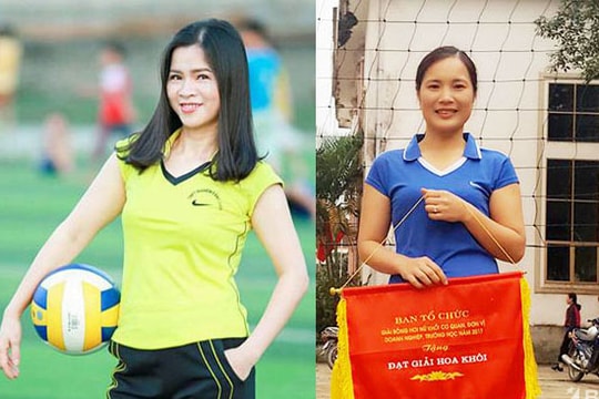 Thanh Chương: Cô giáo đoạt giải Hoa khôi bóng chuyền hơi nữ