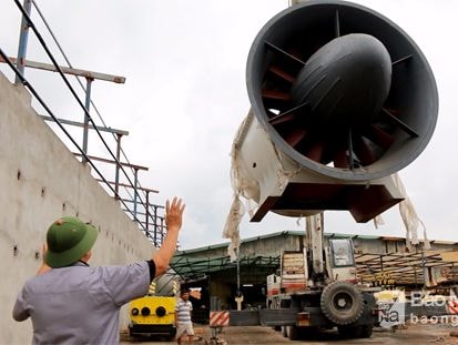 Dây chuyền 'khủng' ở xí Nghiệp Gạch Tuynel Đô Lương