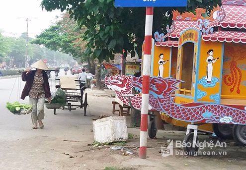 Tp Vinh: Đường Kim Liên không có vỉa hè