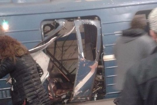 Nga: Nổ lớn trên tàu điện ngầm tại thành phố St.Petersburg