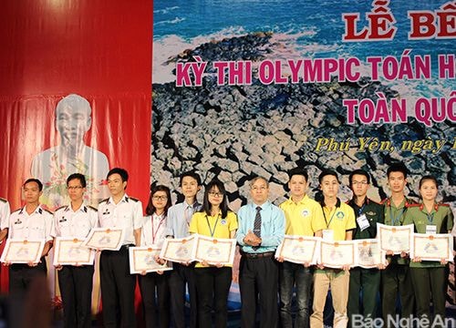 Nghệ An dành 14 giải Olympic Toán học Sinh viên và Học sinh toàn quốc