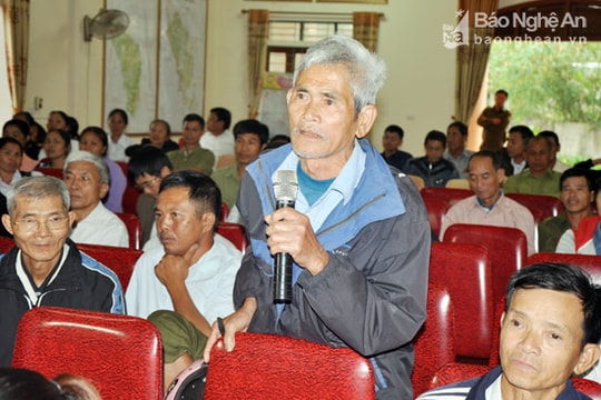 Cử tri Đô Lương: Tăng cường vai trò giám sát của nhân dân với các công trình dân sinh