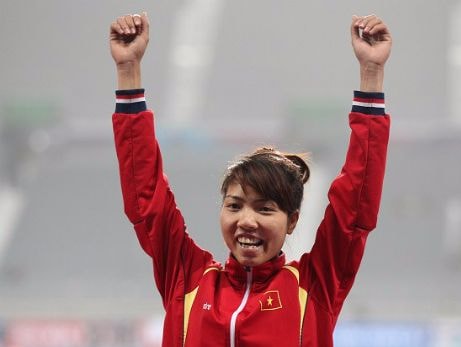 Nữ VĐV nhảy xa Việt Nam giành HC Vàng châu Á