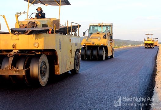 Sẵn sàng thông xe đường N5 đến Trạm nghiền xi măng Nghi Thiết