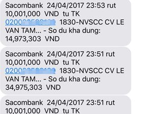 Bỗng dưng mất 94 triệu trong tài khoản ngân hàng