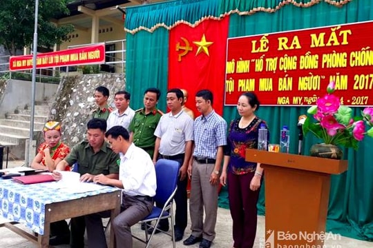 Ra mắt mô hình 'Hỗ trợ cộng đồng phòng chống mua, bán người'