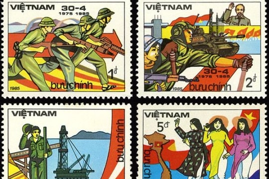 Dấu ấn của ngày đại thắng 30/4 qua những con tem bưu chính