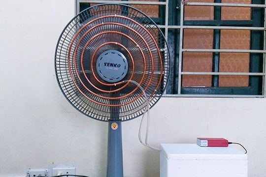 Ngày nóng, tự chế tạo quạt điều hòa chỉ với 250 nghìn đồng