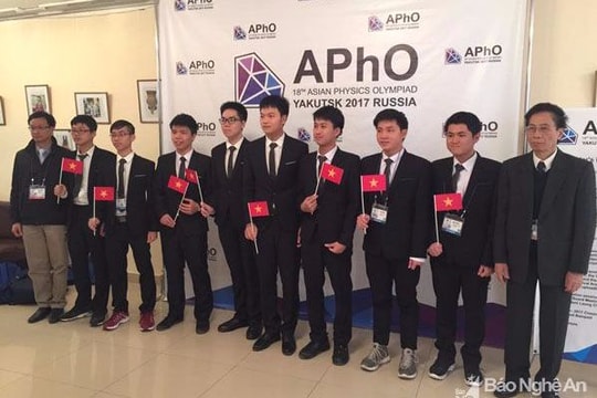 Học sinh Nghệ An đạt Huy chương Bạc kỳ thi Olympic Vật lý châu Á