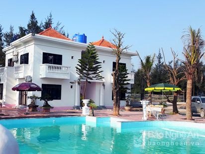 Hấp dẫn du lịch nghỉ dưỡng Villas Resort Vườn Dừa - biển Quỳnh