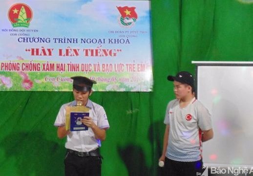 Học sinh Con Cuông học cách phòng tránh xâm hại tình dục