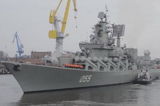 Tuần dương hạm Nga diễn tập rầm rộ đáp trả Mỹ, Anh, Romania