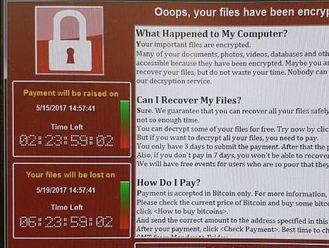 Tấn công mạng tại 99 quốc gia, 75.000 máy tính bị nhiễm mã độc